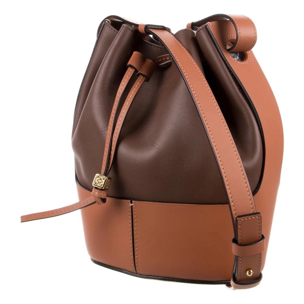 Loewe Shoulder Balloon Leather Bucket Bag - MUST SEE